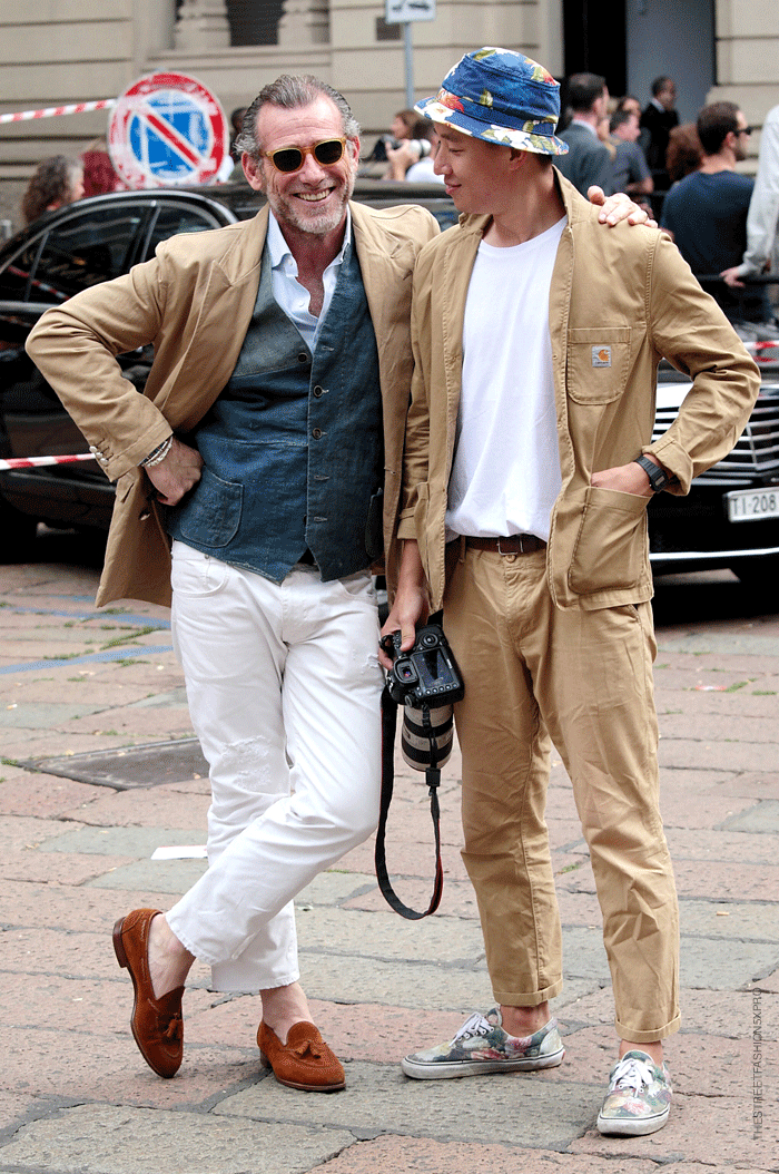 Thestreetfashion5xpro: In the Street...Alessandro and Nam, Milan