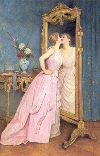 Vaidade, de Auguste Toulmouche (1829 - 1890)