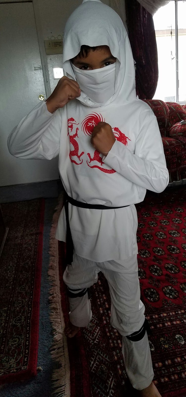 Rubies White Ninja Costume Size Medium Review Bridgette Kolesar