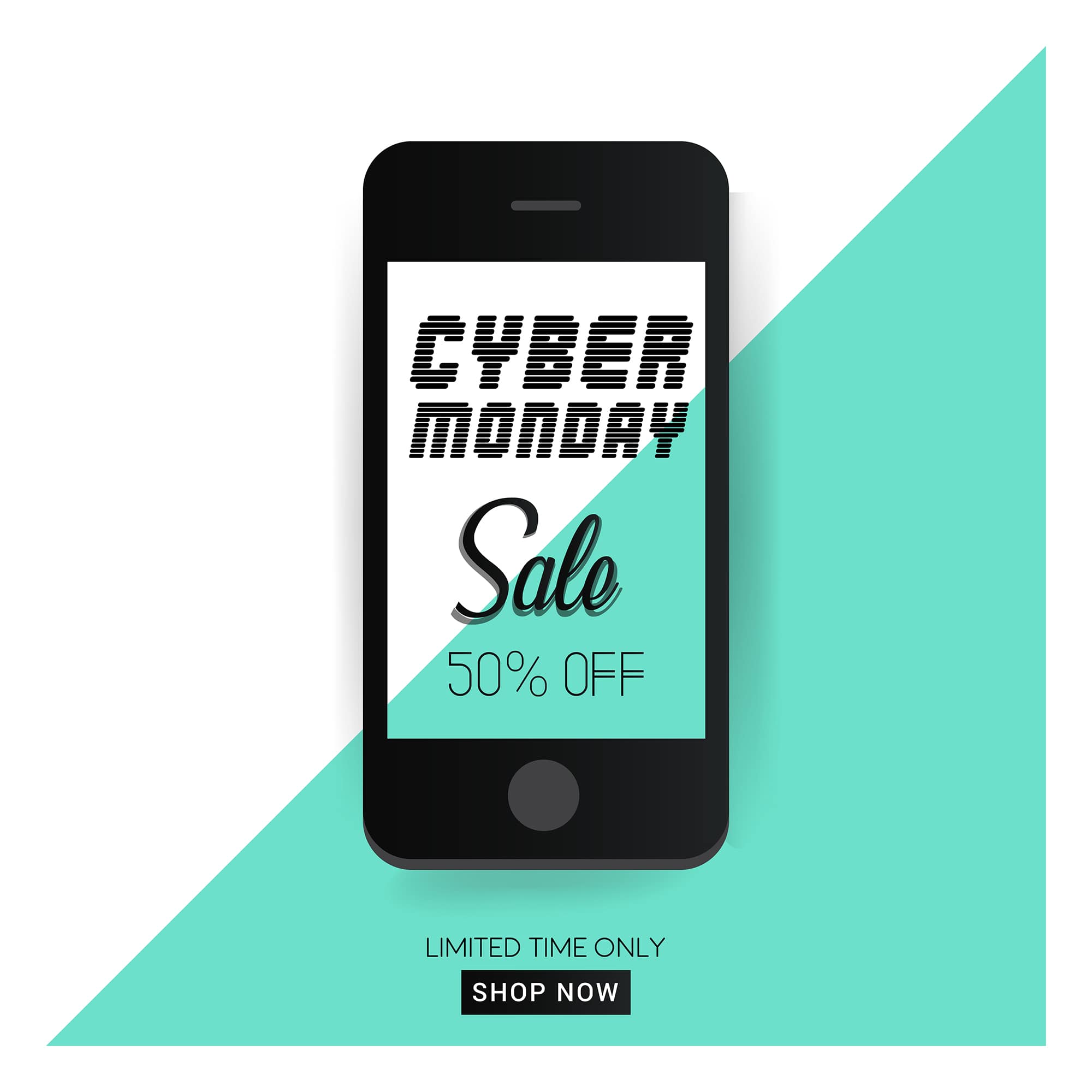 Cyber Monday Shopping Banner template for free download