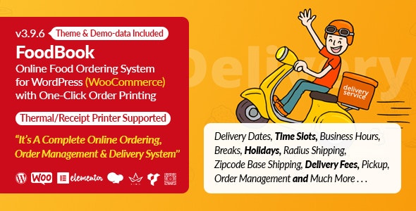FoodBook v3.7.0 - Online Food Ordering System for WordPress with One-Click Order Printing FoodBook v3.7.0 - Online Food Ordering System for WordPress with One-Click Order Printing
