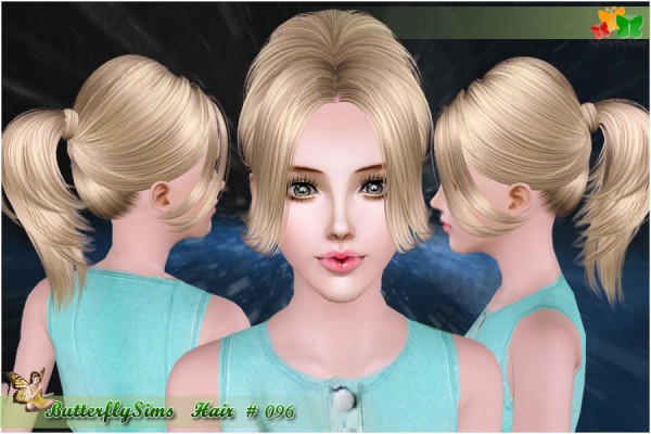 Custom Sims 3: Female Hair 096