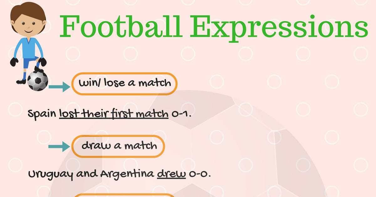 English In Jerez Language Snippets Football Expressions
