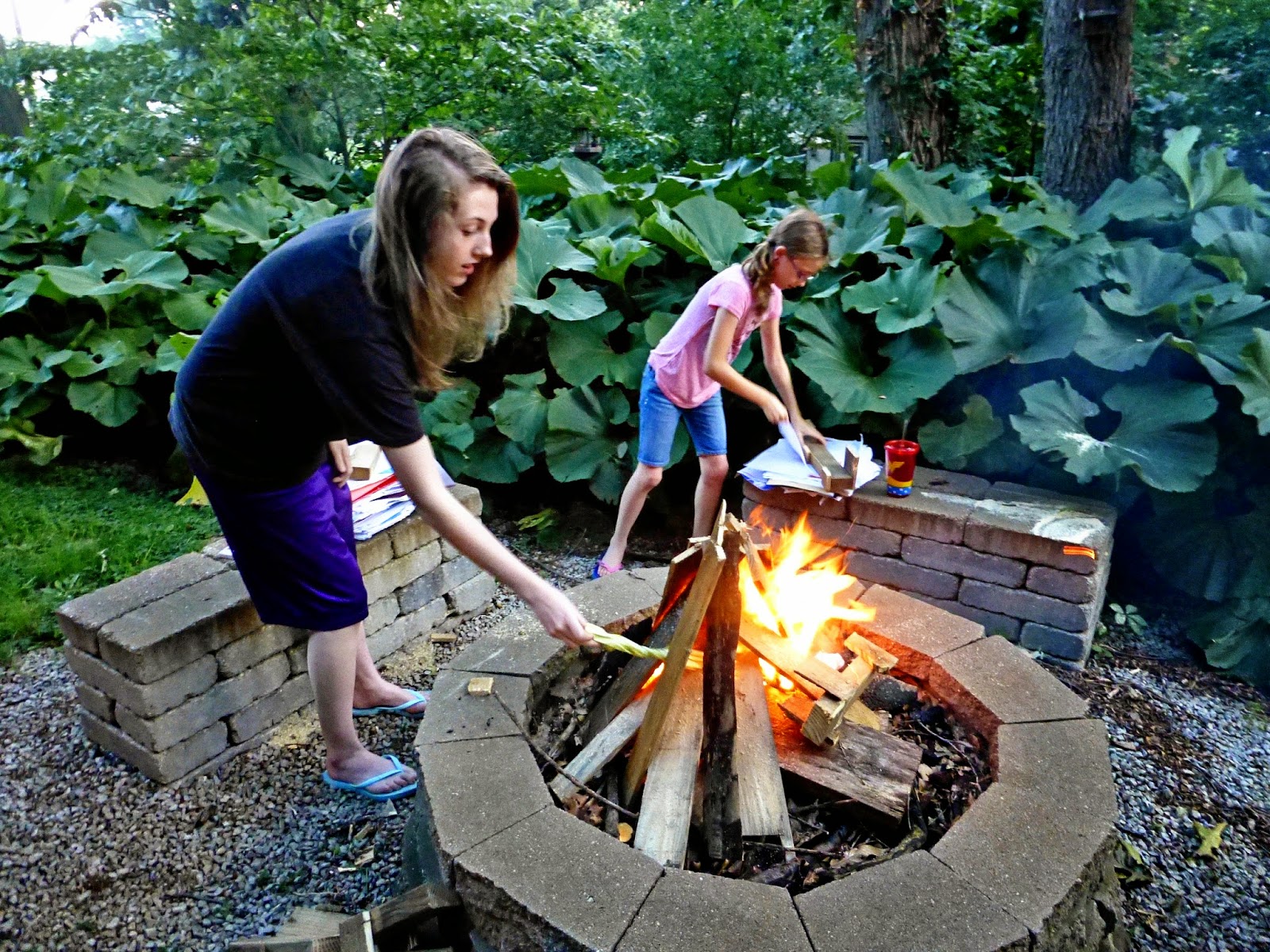 Burning homework gif image