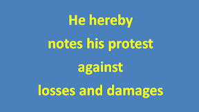 Apa arti MARINE NOTE OF PROTEST