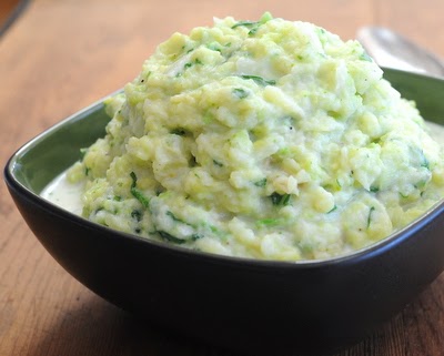 Potato, Cabbage & Rapini Colcannon, the classic Irish combination, creamy-good, low-carb potatoes.