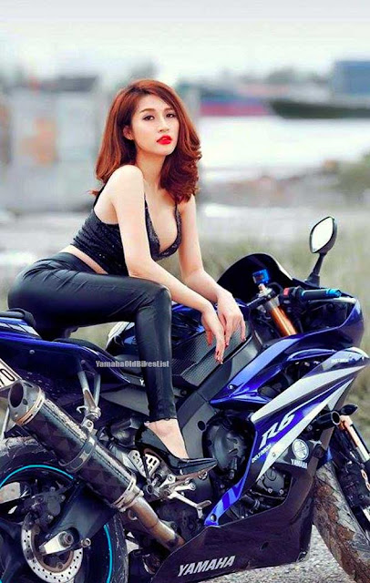 Yamaha R6 With Beautiful Asian Girl