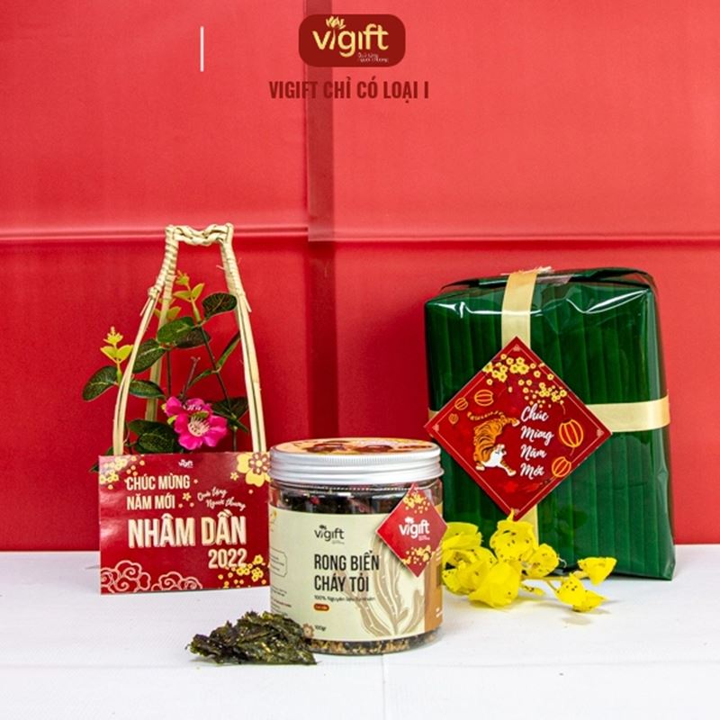 ViGift Rong biển cháy tỏi 100g