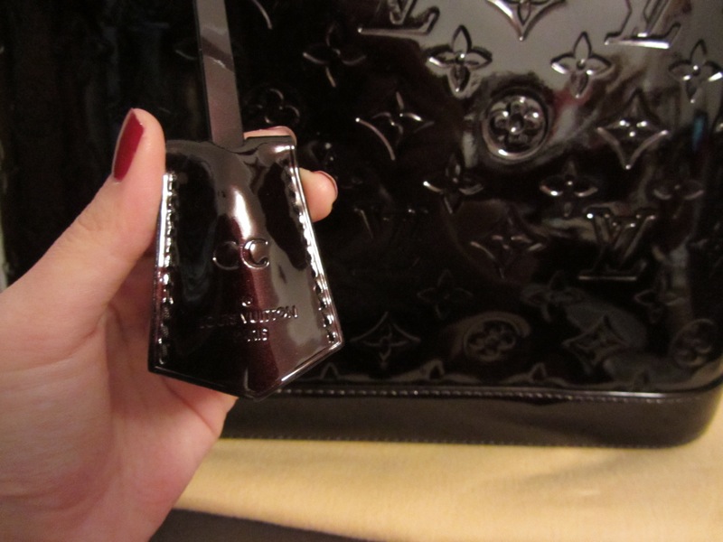 The odds are good...: recent purchase: louis vuitton alma pm in vernis amarante with hot stamped ...