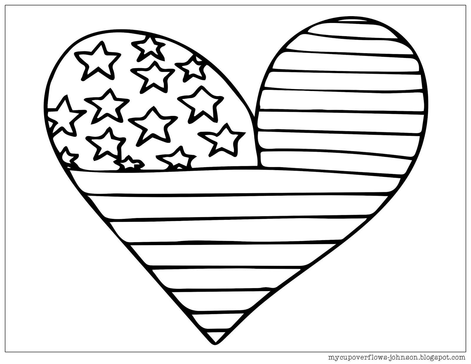 My Cup Overflows: Coloring Pages for the 4th of July