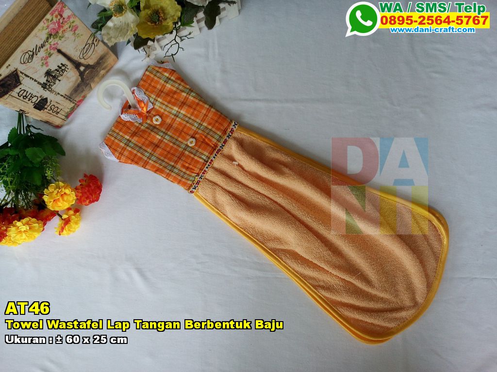 Towel Wastafel  Lap Tangan Berbentuk Baju Souvenir Pernikahan