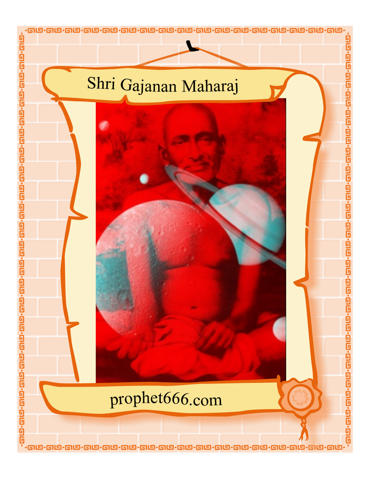 3d Image Of Shri Gajanan Maharaj