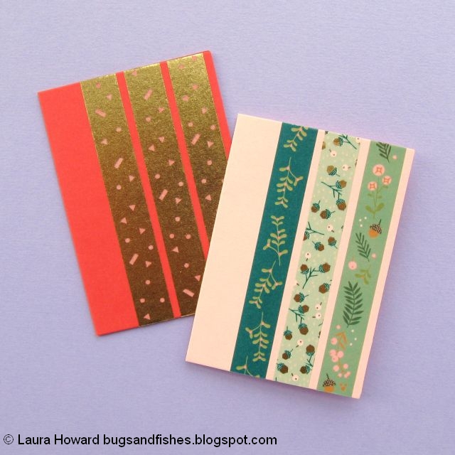 Bugs And Fishes By Lupin Easy Diy Christmas Card Ideas 1 Washi