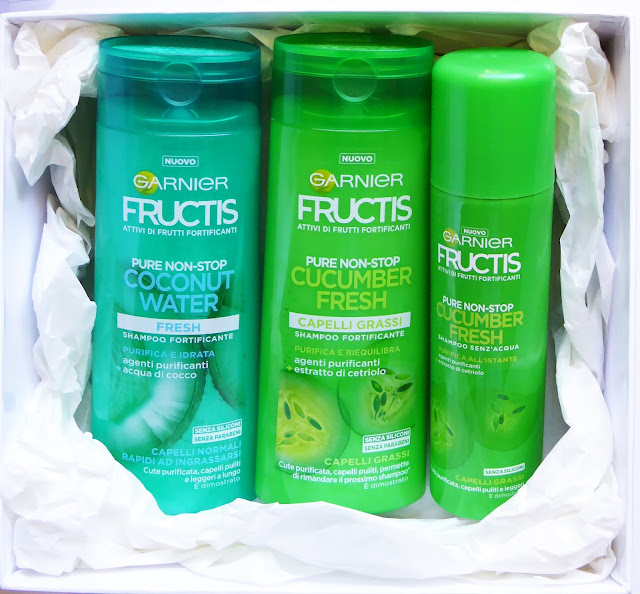Fructis - Pure Non-Stop: Shampoo Coconut Water, Cocumber Fresh.