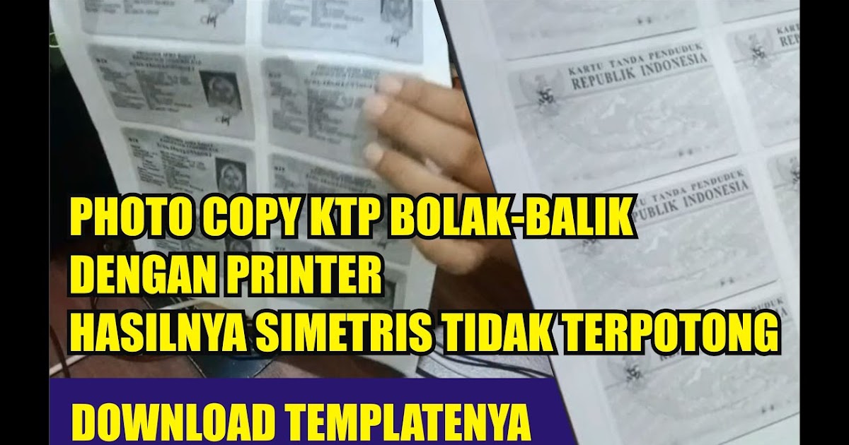 Cara Fotocopy KTP Bolak Balik di Printer Epson L3110 Teknik Scan Print