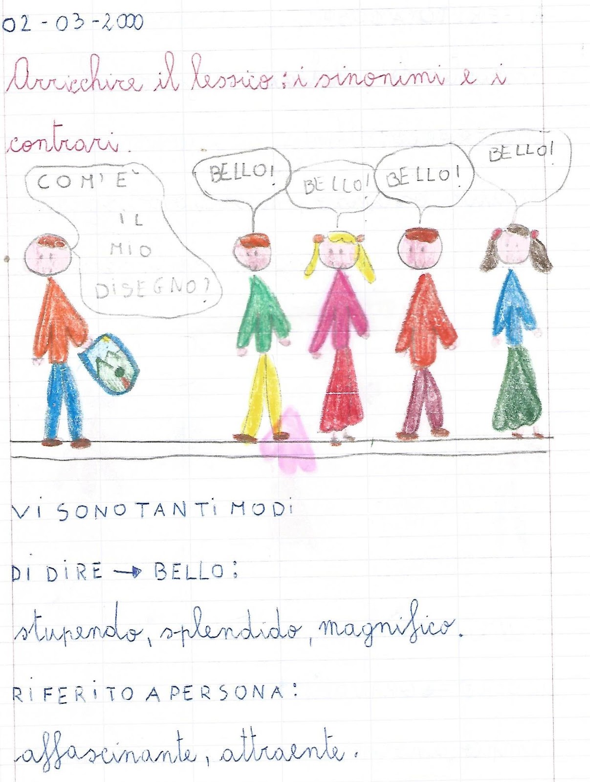 Arricchire il lessico i sinonimi e i contrari. Schede stampabili per jpg (1207x1600)
