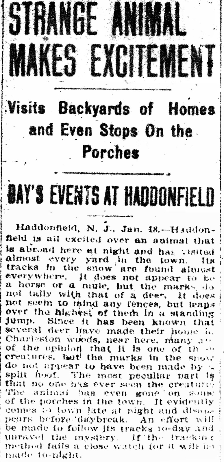 ricgrass The Jersey Devil Hoax of 1909