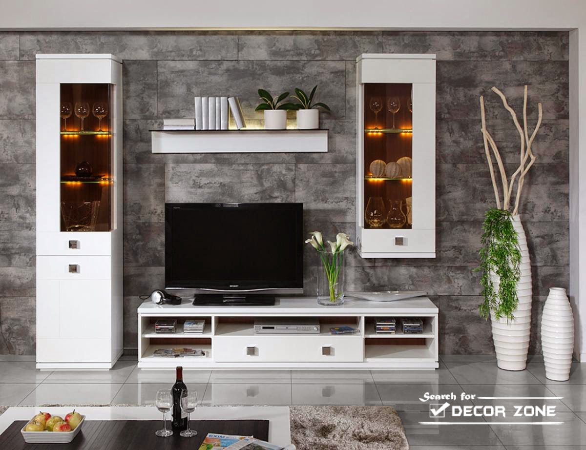 modern wall units for small living room