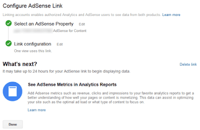 ربط حساباتك في AdSense و Analytics ربط حساباتك في AdSense و Analytics