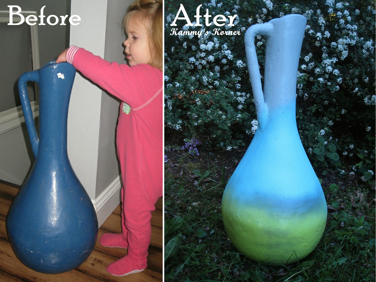 Kammy's Korner Spray Painted Sticks {Craft Show Display}