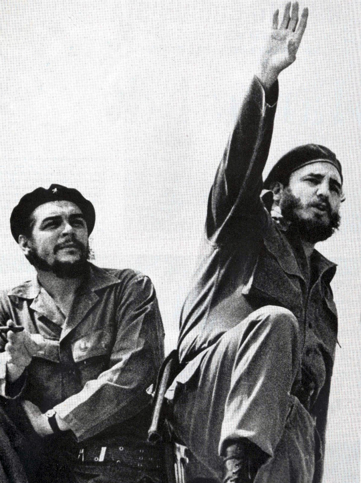 Che Guevara - Fidel in 1959 with 2 Rolex watches in Cuba, photo