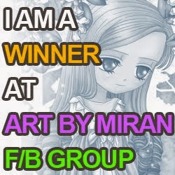 I won the March challenge on the Art by Miran Facebook group