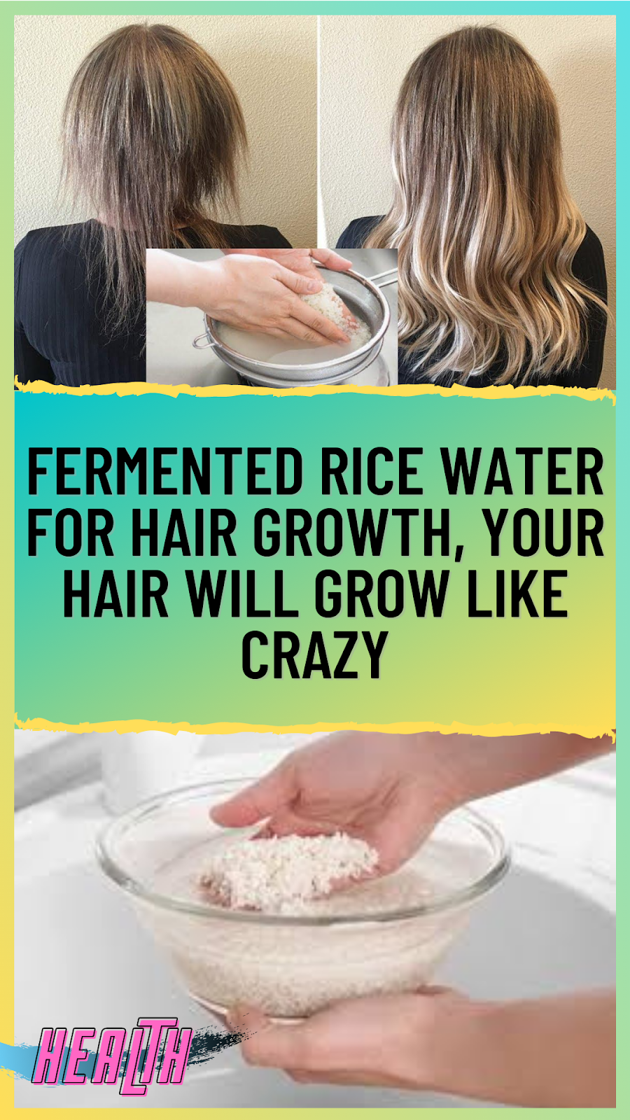 Fermented Rice Water For Hair Growth, Your Hair Will Grow Like Crazy