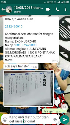 bukti tranferan titan gel ardi bukti tranferan titan gel ardi