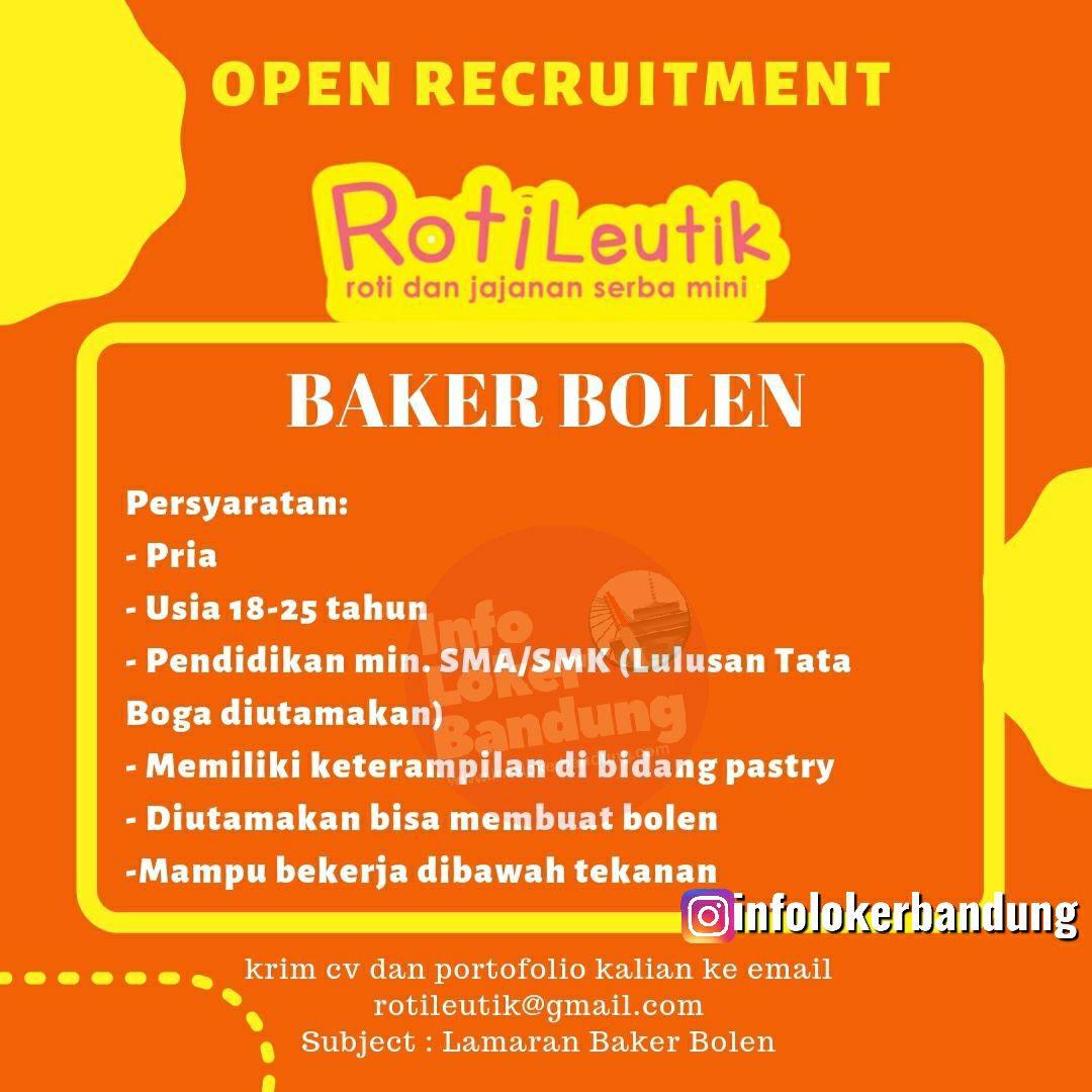 Lowongan Kerja Baker Bolen Roti Leutik Bandung September 2019