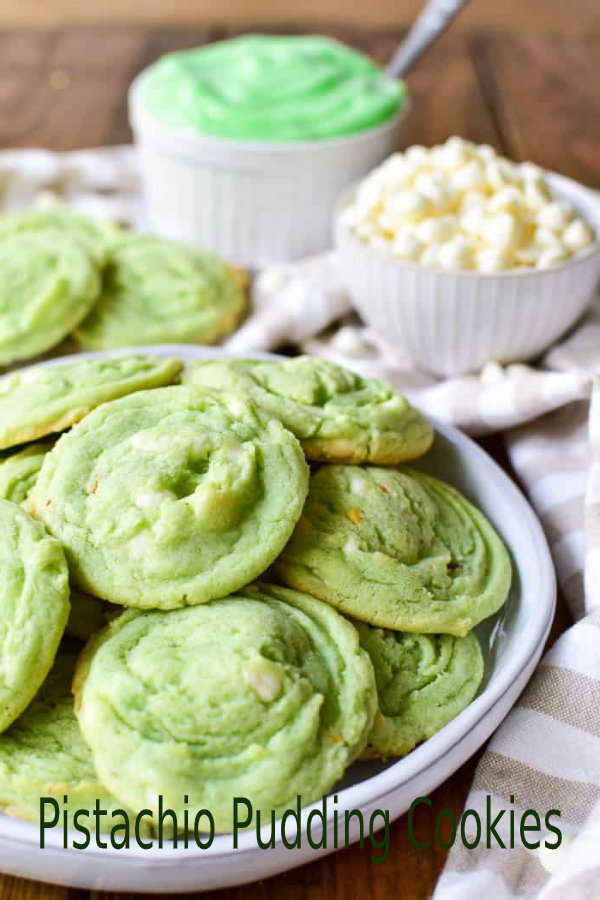 Pistachio Pudding Cookies happy cook