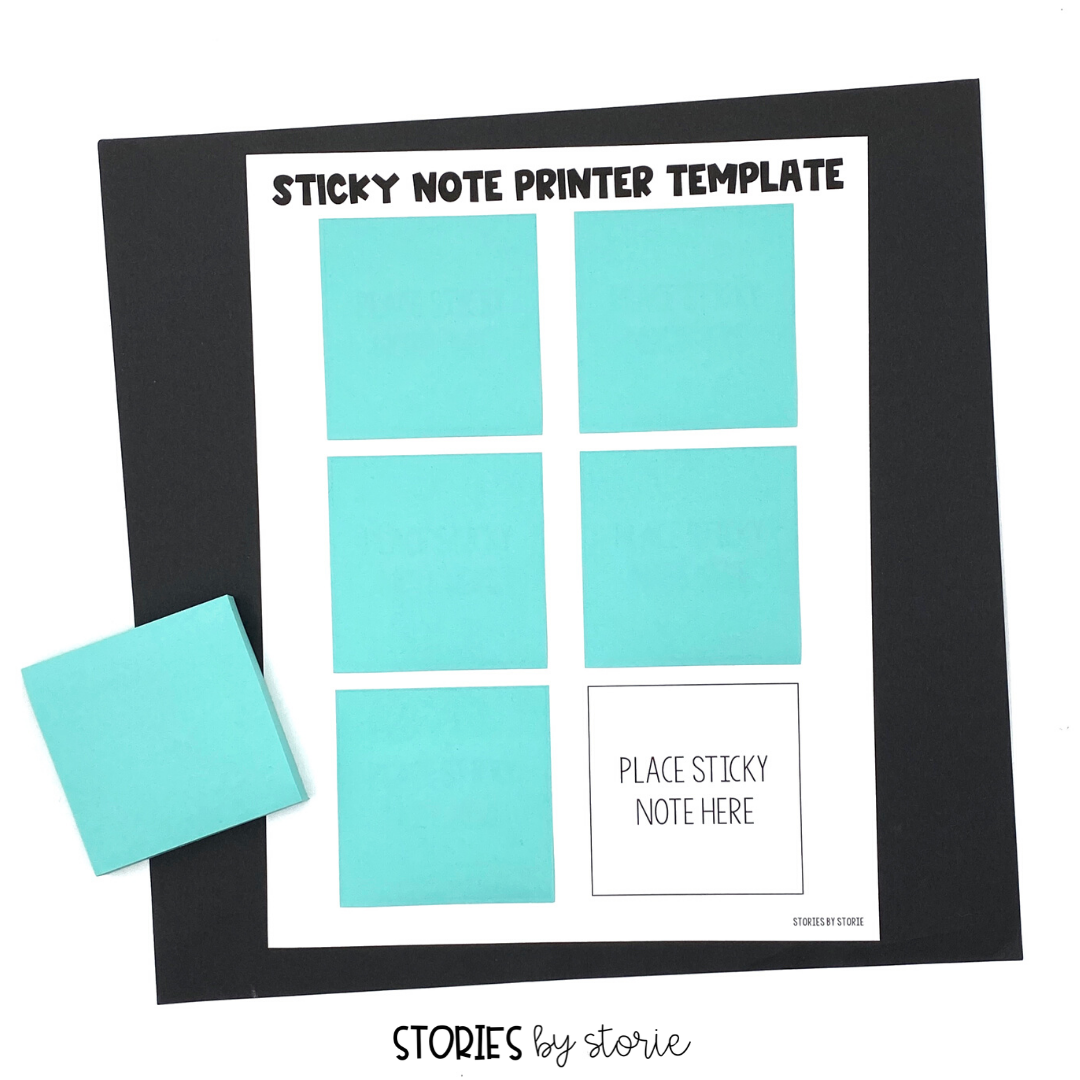 Printing on Sticky Notes Conversations from the Classroom