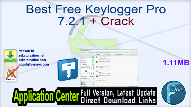 Best Free Keylogger Pro 7.2.1 + Crack Best Free Keylogger Pro 7.2.1 + Crack