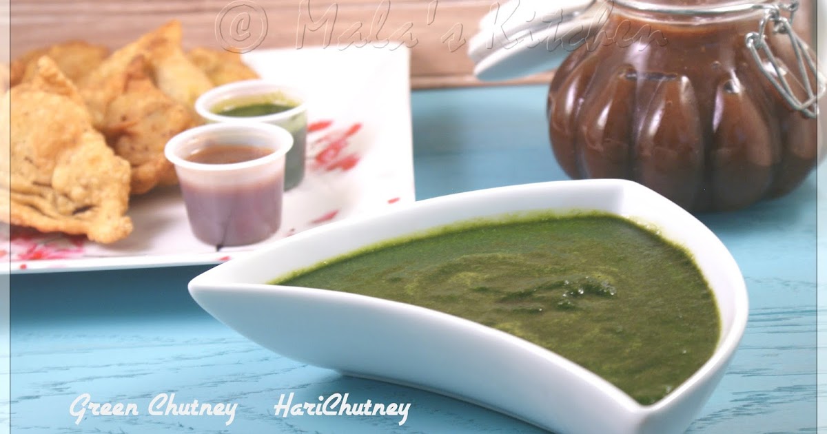 Green Chutney Hari Chutney (Chaat) MalasKitchen