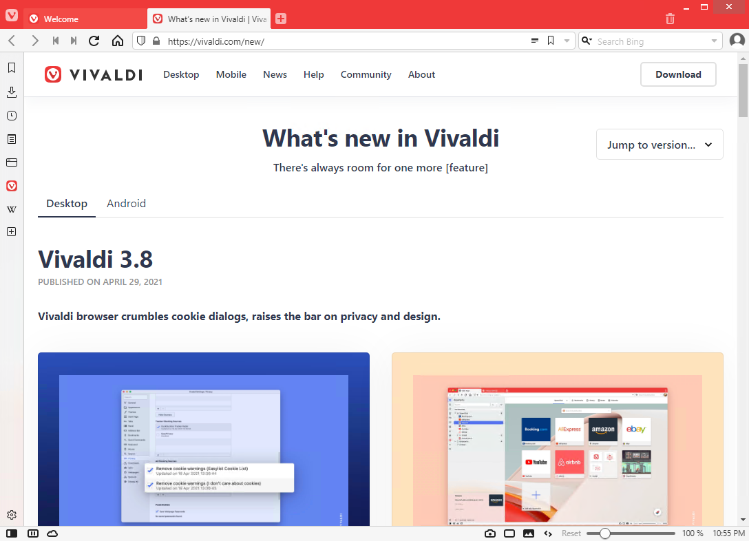 Vivaldi Web Browser 3.8.2259.37