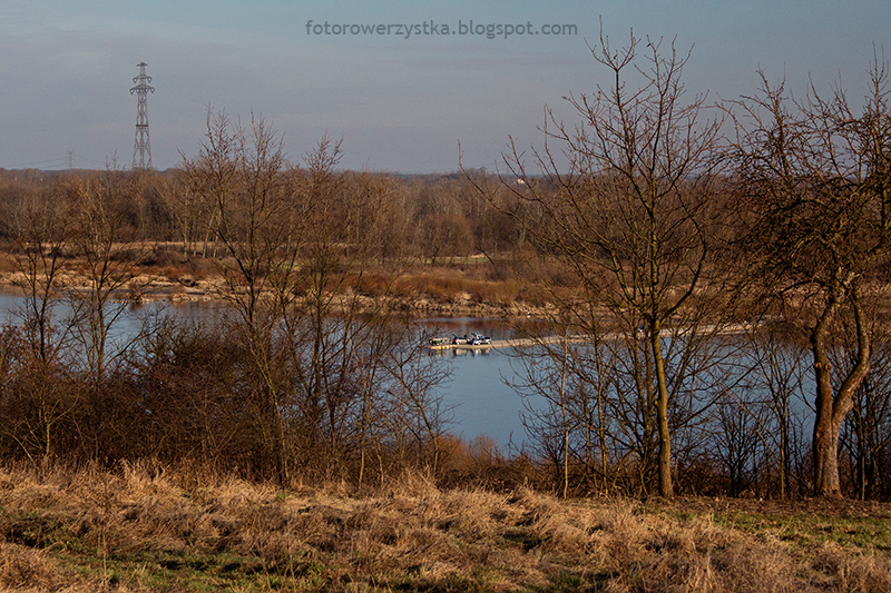 świętokrzyskie, rowerem, Winna Góra, Winnica, Wisła, prom, Gliny Małe