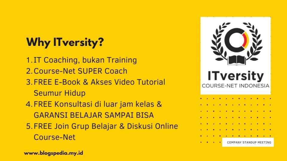 ITversity kursus programming mengapa memilih ITversity