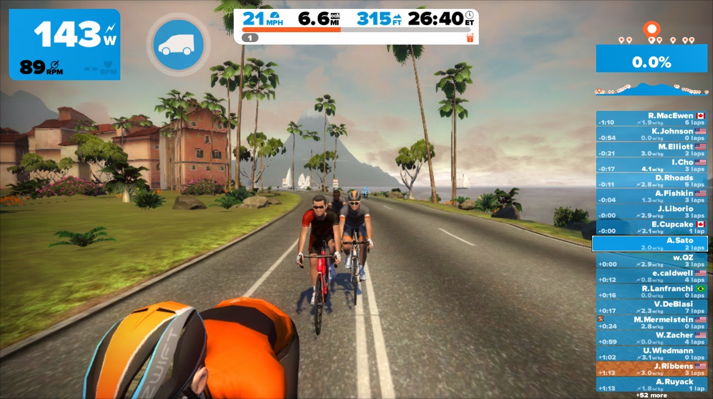 Sprinter della Casa Training Zwift
