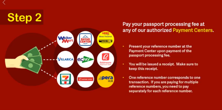 Planning to apply for a passport? The Department of Foreign Affairs (DFA) announced that passport applicants will soon be able to pay passport processing fees online or through designated payment centers. DFA said earlier that this system will prevent fixers from reserving slots and selling them to passport applicants and will improve show-up rates. Before the year-ends, the DFA will open an online payment portal where applicants can pay their processing fees ahead of time. Passport applicants can choose between paying through debit or credit card transactions or pay in cash through over-the-counter transactions in selected banks and payment centers. With this, the DFA already posted a video on its website and in DFA's online page on how to be able to process passports and pay online. The following are four easy steps on How to Pay Your Passport Fees Online! Step 1 — Visits passport.gov.ph and schedule your appointment 1. Read all the reminders carefully before agreeing to the Terms and Conditions of the online appointment system. 2. Choose a DFA consular office where you wish to apply for or renew your passport. 3. Carefully review all the details of your applications before clicking SUBMIT. 4. Choose your desired passport processing type (expedited or regular processing) before clicking PROCEED TO PAYMENT. 5. You will receive an email your reference number. Take note of this number. Step 2 — Pay your passport processing fee at any of our authorized payment centers. 1. Present your reference number at the payment center upon payment of the passport processing fee. 2. You will be issued a receipt. Make sure to keep this receipt. 3. One reference number corresponds to one transaction. If you are paying for multiple reference numbers, you need to pay separately for each reference number. Step 3 — Print out the confirmed appointment packet that will be emailed to you after you have paid your passport processing fee. Your passport appointment packet contains the following: Checklist with your indicated schedule Application form with the bar code, appointment reference number, and e-receipt number Two (2) copies of the e-receipt Step 4 — Personally show up at the DFA consular office on the date and time indicated in your appointment. Make sure to bring a PRINTED COPY of your confirmed passport appointment packet and other required documents and IDs.