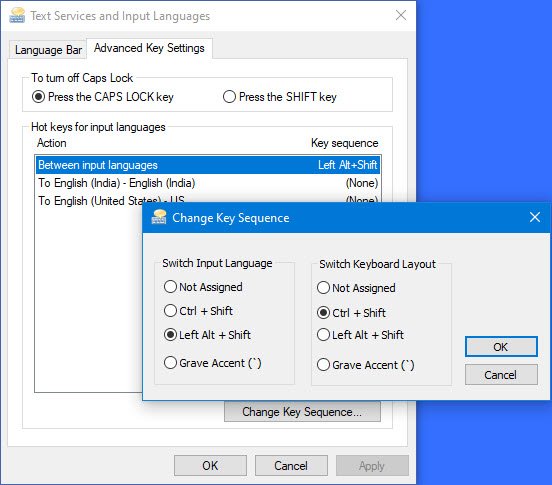Языковая панель отсутствует в Windows 10