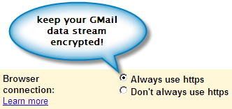 Gmail https setting