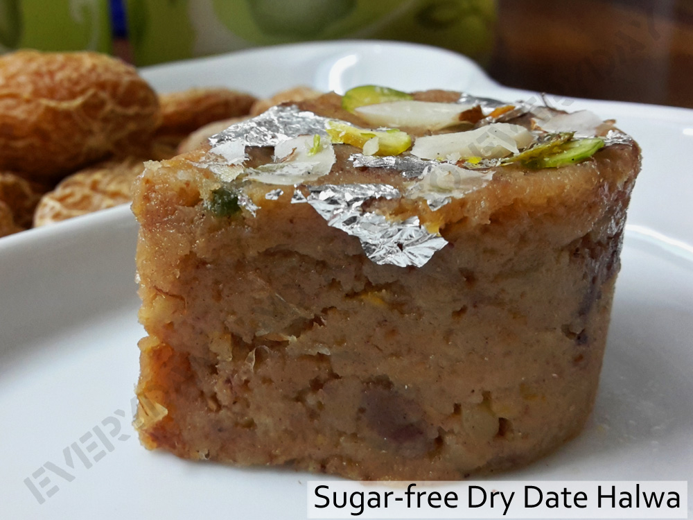 Sugar free dry dates halwa