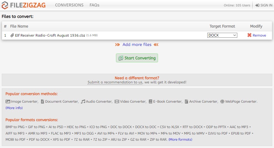 How to convert cbz to cbr files to pdf bdamix
