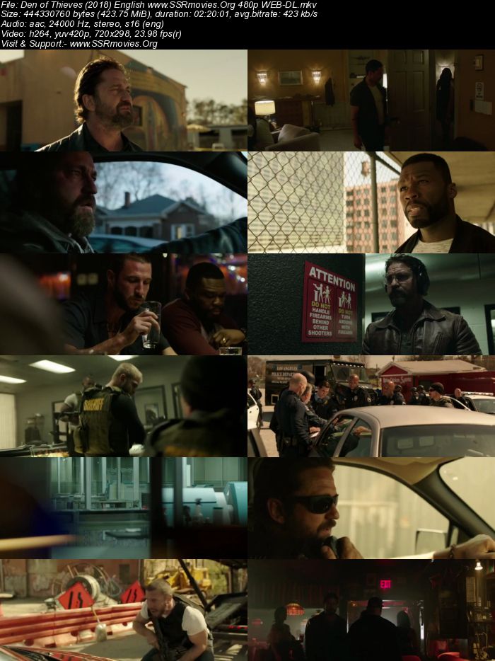 Den of Thieves (2018) English 480p WEB-DL