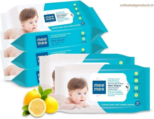 New Born Baby Care (Mee Mee Baby Gentle Lemon Wet Wipes)