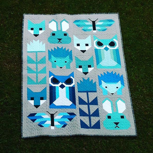 gemini stitches Fancy Forest baby quilt