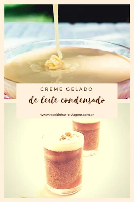 Receita de creme gelado de leite condensado