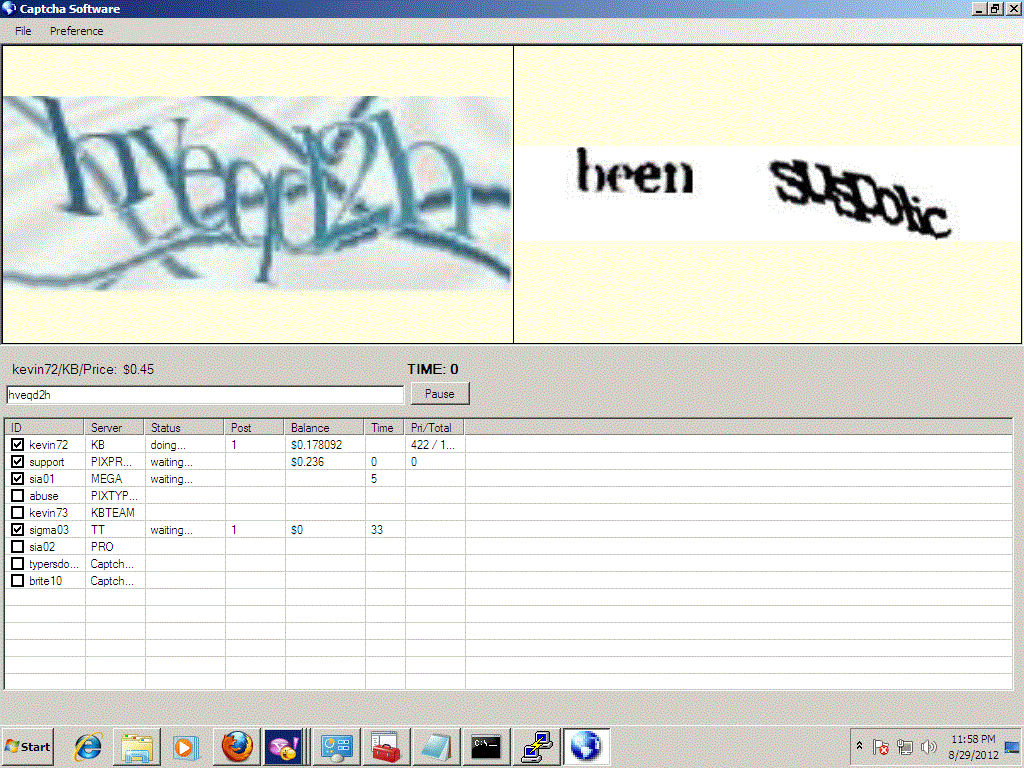 Тренировка капчи