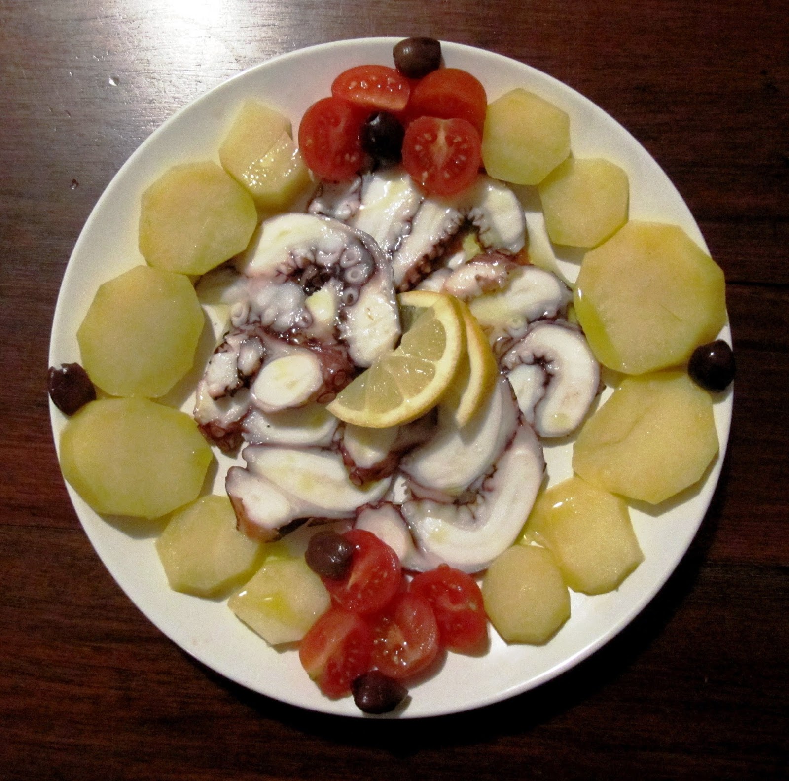 il gusto e il giusto Carpaccio di polpo con insalata di patate