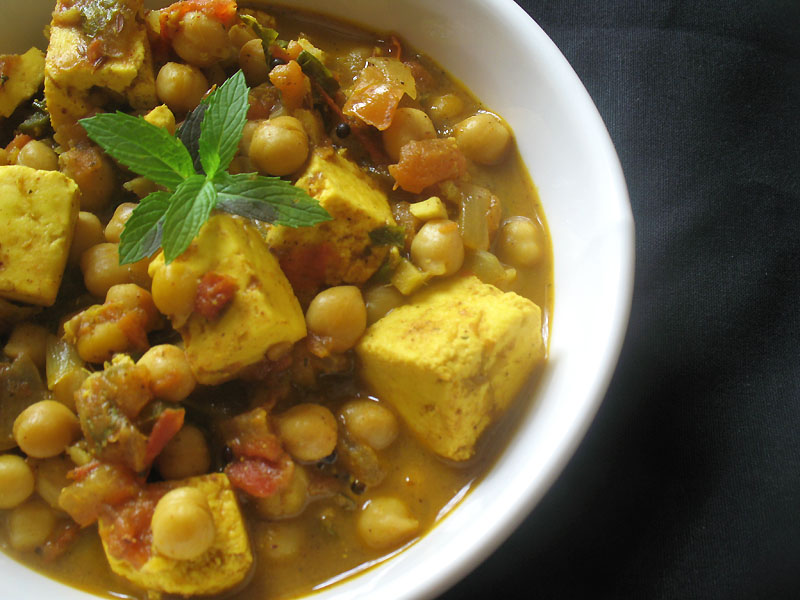 Chickpea and Paneer Tomato Curry Lisa's Kitchen Vegetarian Recipes