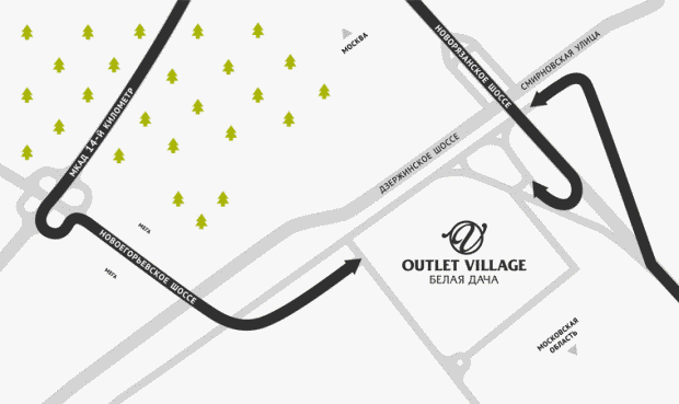 Схема магазинов аутлет новая рига виладж